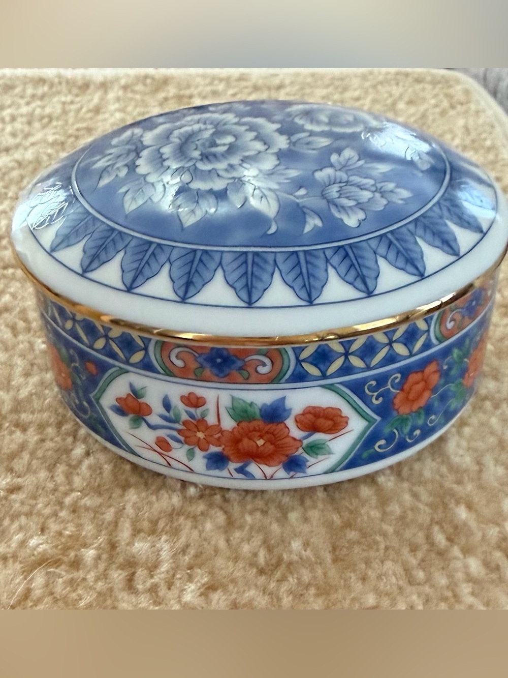 Tiffany & Co. Vintage Imari Porcelain Trinket Box